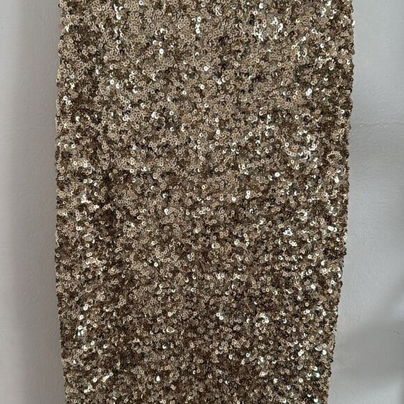 Fashion nova You Wish Sequin Midi Dress - Gold NWT - Picture 4 of 8